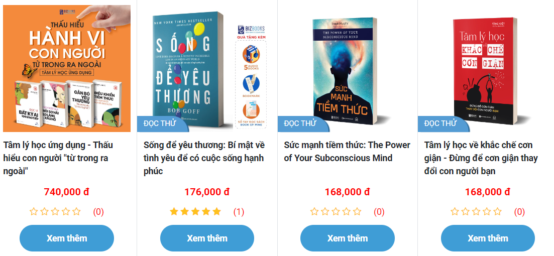 sách tâm lý học Bizbooks