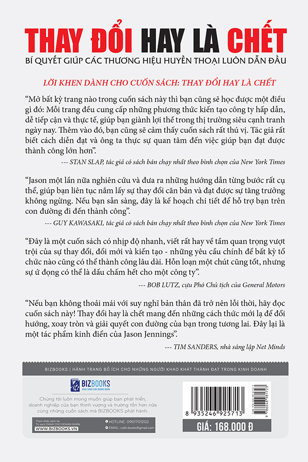 sách thay đổi hay là chết