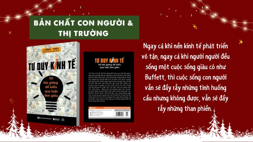 Bản chất con người và thị trường được trích dẫn từ “Tư duy kinh tế - 50 Bài giảng để hiểu quy luật làm giàu"